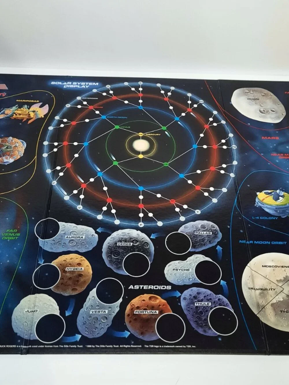 1988 Buck Rogers Battle for the 25th Century Board Game TSR Missing 2 Battlers